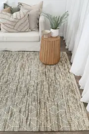 Wamberal Lattice Moss Wool Rug