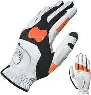 Mivpzisk Mens Left Hand Golf Glove | Golf Grip Corrector Gloves | Golf Chipping Correction Gloves, Grip Trainer Gloves for Golf, Golf Training Gloves