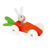 在飛比找momo購物網優惠-【法國Janod】經典設計木玩-紅蘿蔔賽車