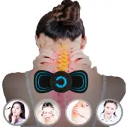 Portable Mini Electric Neck Back Body Massager Cervical Massage Stimulator Pain