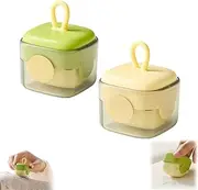 Mini Lint Roller, Reusable Lint Rollers for Pet Hair Extra Sticky, Washable and Portable Travel Lint Rollers for Clothes, Pets Hair Remover (Beige+Green)