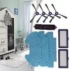Advanced Main Brush Side Brush Mop Cloth Set for Samsung PowerbotE VR05R5050WK