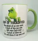 Grinch Funny Mug..... Cup Of FUCKCOFFEE - Novelty Mug