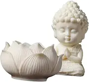 Levemolo 1set Buddha Figurine Ornament Unique Resin Buddha Statue for Home Decor Zen Garden Decorative for Office Indoor Spaces Spiritual Desktop Accent Intricate Design