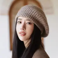在飛比找momo購物網優惠-【Acorn 橡果】韓系顯小臉貝蕾帽畫家帽南瓜帽遮陽帽毛帽1