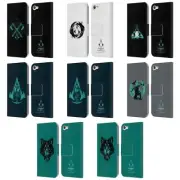 ASSASSIN'S CREED VALHALLA COMPOSITIONS LEATHER BOOK CASE FOR APPLE iPOD TOUCH
