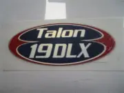 G3 EAGLE TALON 19 DLX RAISED DECAL 149038-01 5" X 2" RED / BLUE / CHROME BOAT
