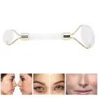 White Jade Roller Ergonomic Natural Facial Massager Roller AntiAging Skin Ca HB0