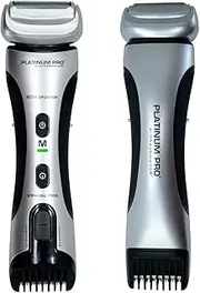 MANGROOMER - PLATINUM PRO New Body Groomer, Ball Groomer and Body Trimmer with Lithium Max Battery, Bonus Extra Foil and Storage Case!