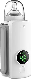 Bottle Warmer, Fast Baby Milk Warmer for Breastmilk Formula, Accurate Temperature Control, Portable USB Charging Insulated Baby Bottle Thermal Bag