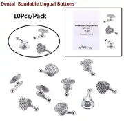 10 Pcs/Pack Orthodontics Dental Direct Bonding Lingual Button With Hook Sliding