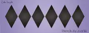 9"x24" Stencil 6.5" tall Diamond Shape Harlequin Check Border Art Craft DIY Sign