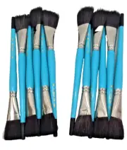 Royal 725 Sable Paint Brush One Inch Width For Ceramics Vintage Set of 12