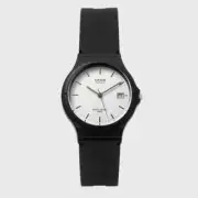 Casio MW-59-7E | Unisex Analog Quartz Wrist Watch, White Dial, Black Resin Band,