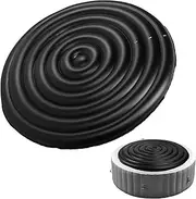 Inflatable Hot Tub Cover Round, 4.2-5.9FT Adjustable Energy Saving Lid for Round Hot Tub, Dustproof Rainproof Protective Rain Overflow Cover for Inflatable Outdoor Hot Tubs