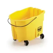 Rubbermaid 2064914 35 qt Yellow Wave Brake® Mop Bucket