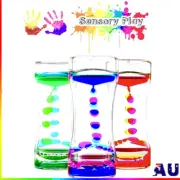 Colourful Liquid Bubble Motion Drop Timer Hourglass Fidget Sensory Toy Gift 1-3X