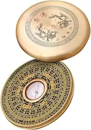 Chinese Compass Traditional Design Portable Metal Cover Taoist Compass for Home