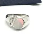 18k White Gold Diamond And Opal Ring