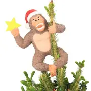 Tree Buddees King Kong Climbing The Tree Funny Christmas Tree Topper - Large ...