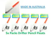 5 packs Drifter Pencil Floats (AUSSIE MADE) - Bulk Savings!