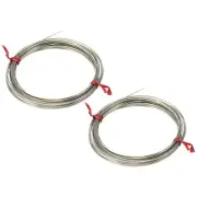 Half Hard Nickel Silver Wire,2Pcs 20Gauge/0.8x0.4mm,6m Half Round Craft Wire