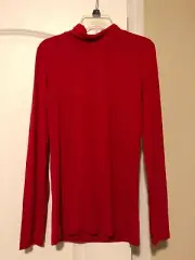 NWT Buffalo David Bitton red turtleneck red long sleeve knitted top size Small