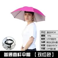 在飛比找樂天市場購物網優惠-釣魚傘 遮陽傘 戶外遮陽傘 雨傘帽雙層頭戴式頭頂帶式帽傘遮陽