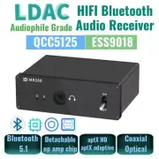DAC Bluetooth 5.1 Audio Receiver Hi-Res QCC5125 ES9018 aptX HD For Home Stereo