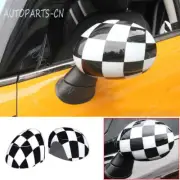Fit For Mini Cooper Clubman F54 Black White Car Rearview Mirror Cover Trim Decor