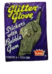 1 PACK 1984 GLITTER GLOVE FLEER MICHAEL JACKSON FROM SEAL ORIGINAL FACTORY BOX