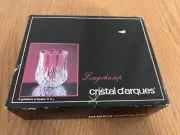6 Cristal d'Arques LONGCHAMP-Liqueur/Shot Glass, Fr. Lead Crystal NEW