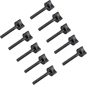 uxcell M6 x 30mm Thumb Screw Bolt 40mm Rod Hand Driven Spade Nylon Plastic Screws Metric Partial Thread for RC Model Aircraft 10 Pcs