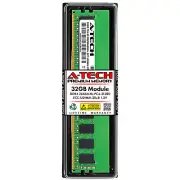 A-Tech 32GB 2Rx8 PC4-21300 DDR4 2666 MHz ECC Unbuffered UDIMM Server Memory RAM