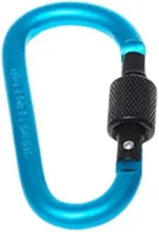 Zerodeko Aluminum Alloy Carabiner Locking Hook Multifunctional Keychain Secure Clasp Random Color
