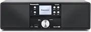 Panasonic SC-DM202EG-K Compact Micro Hi-Fi Stereo System with CD, DAB+/FM Radio, USB and Bluetooth, 24W Speakers, Remote Control, 2.4" TFT LCD Display, EQ Settings, Black.