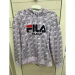 FILA  淡紫色帽T 女生 適合155-165CM