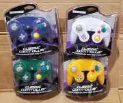 4 X Teknogame controller for Nintendo Gamecube purple, orange, white, green/blu