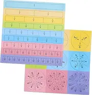 TEHAUX 1 Set Magnetic Fraction Educational Manipulatives Hands Fraction Games Puzzles Problem Solving Skills for Math Teaching Learning Activities