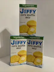 3 Pack- America’s Favorite JIFFY “ VEGETARIAN “ Corn Muffin Mix 8.5 oz