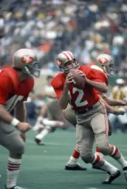 John Brodie Of San Francisco 49Ers Drops Back To Pass 1971 NFL OLD PHOTO 6