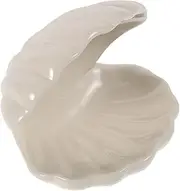 FOYTOKI Shaped Jewelry Tray Ceramic Dish Bathroom Trinket Plate Organizing Container Decorative Vanity Plate