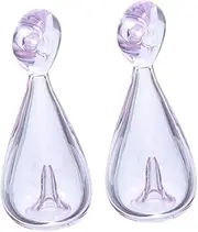 VICASKY 2Pcs Bowling Ball Shaped Refillable Glass Perfume Diffuser Pendant Travel Essential Oil Bottle for Women Unique Aromatherapy Vial Necklace