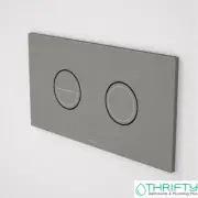 Caroma Invisi Series II® Round Dual Flush Plate & Buttons Gunmetal 237088GM