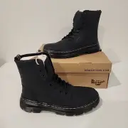 Dr Martens Combs Leather Wyoming Casual Boots Black Size Mens 11 Women's 12 Nib