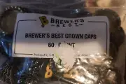 Brewer's Best Crown Bottle Caps Black 60 Count Home Brewing Brewery