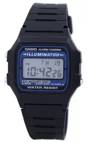 Casio F-105W Digital Quartz Alarm Chrono Illuminator F-105W-1ADF WR Mens Watch