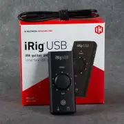 New IK Multimedia iRig USB USB-C Guitar Recording Interface for iOS, iphone, Mac