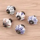 Pumpkin Ceramic Knob Pulls Door Pulls Drawer Cabinet Wardrobe Handles Hardware