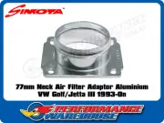 Simota 77mm Pod Air Filter Adaptor Aluminium suits VW Golf/Jetta MKIII 1993-On